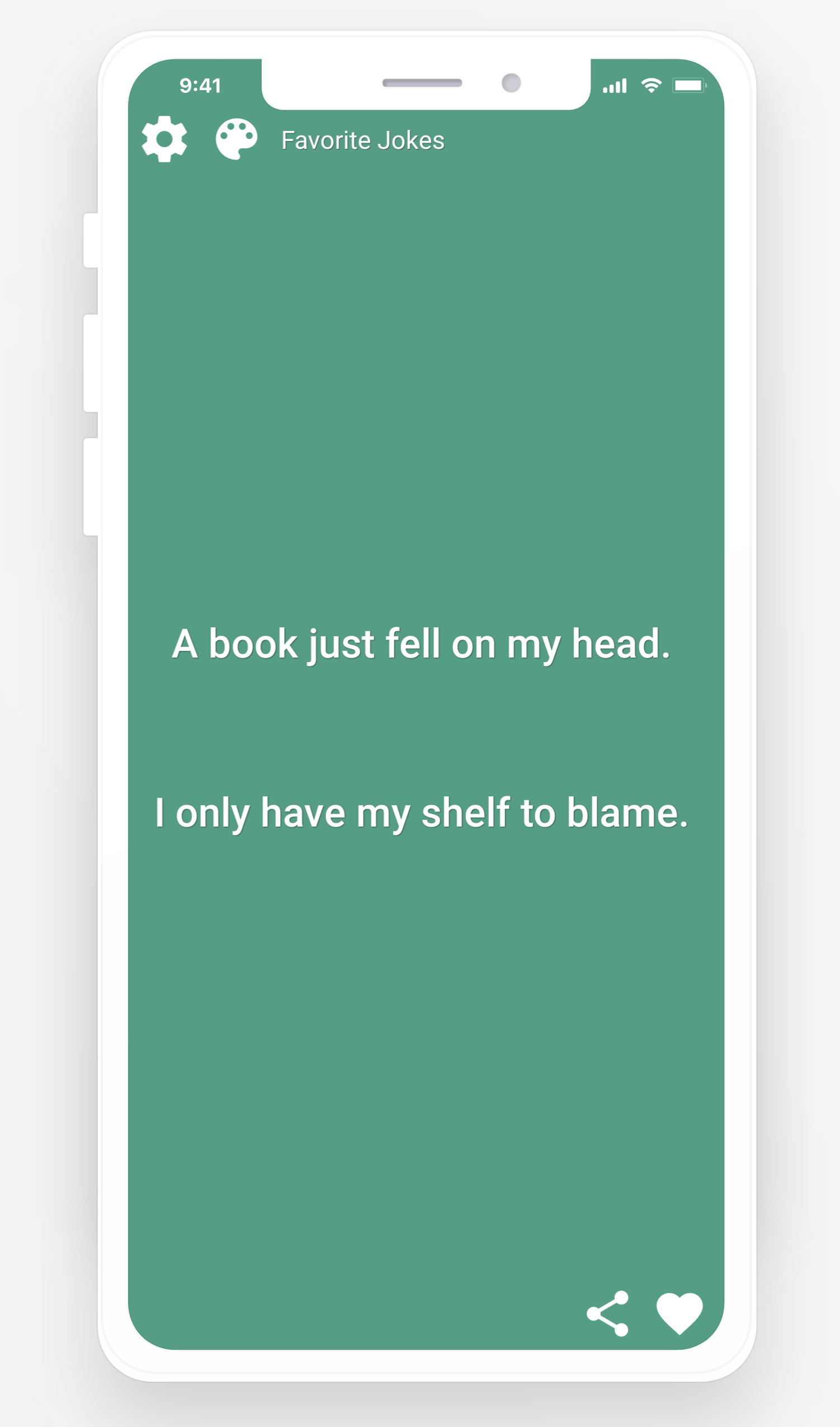 Short jokes style screen